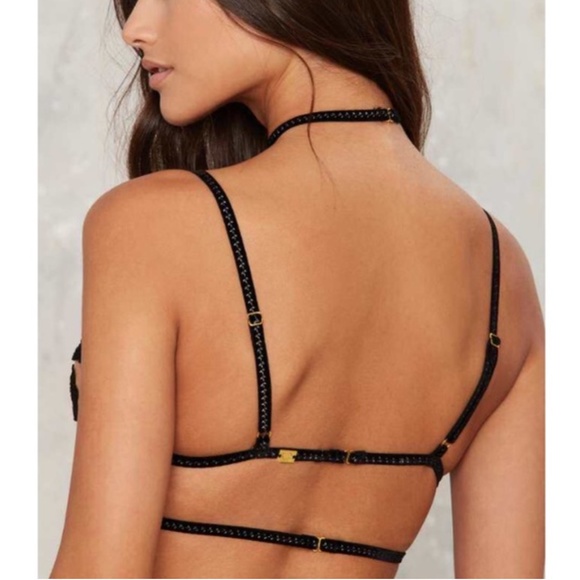 Rare For Love & Lemons Skivvies Rylee Rose Bondage Bralette – size XS NWOT - Picture 2 of 8